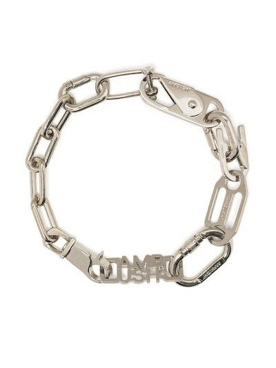 Ambush Logo Chain-link Bracelet In Silver