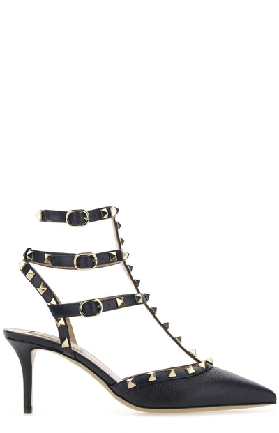 Valentino Garavani Rockstud Ankle In Navy