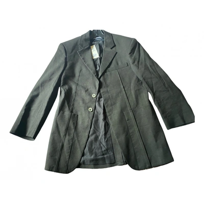 Pre-owned Jacquemus Linen Blazer In Black