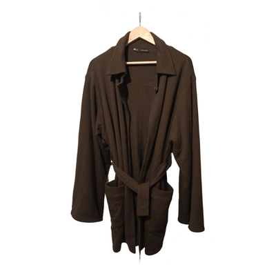 Pre-owned Dsquared2 Wool Coat In Brown