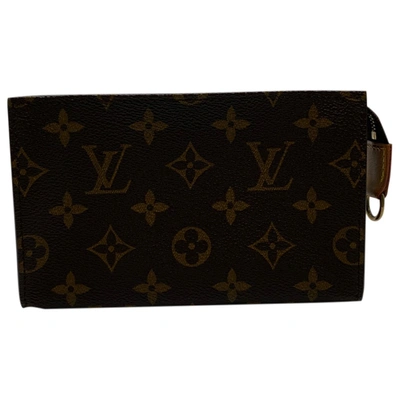 Pre-owned Louis Vuitton Cloth Wallet In Brown