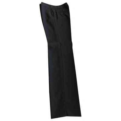 Pre-owned Bimba Y Lola Wool Chino Pants In Black