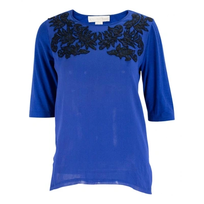 Pre-owned Stella Mccartney Silk Jersey Top In Blue