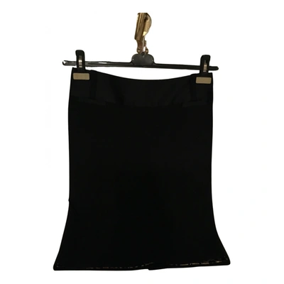 Pre-owned Dolce & Gabbana Wool Mid-length Skirt In Black