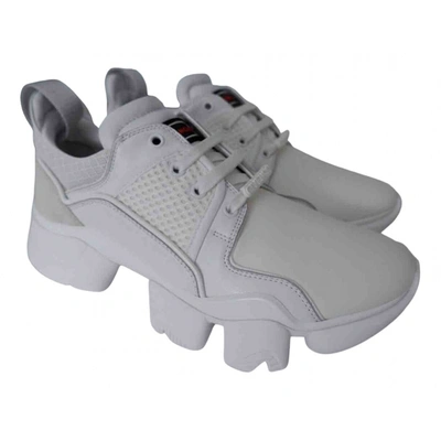 Pre-owned Givenchy Jaw Cloth Trainers In White