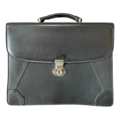 Pre-owned Lancel Leather Satchel In Black