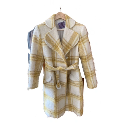 Pre-owned Alexa Chung Wool Coat In Yellow