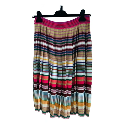 Pre-owned Gucci Wool Maxi Skirt In Multicolour