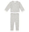 BONPOINT BABY THAI WOOL KNIT TOP AND PANTS SET,P00606664