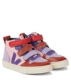 VEJA V-10 MID LEATHER SNEAKERS,P00606823