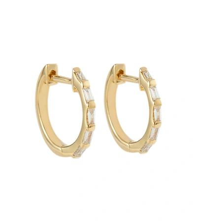 Shay Jewelry 18kt Yellow Gold Hoop Earrings With Diamonds