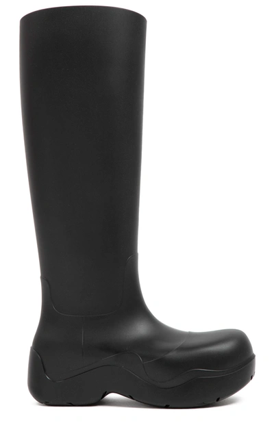 Bottega Veneta Chunky Sole Knee-high Boots In Black