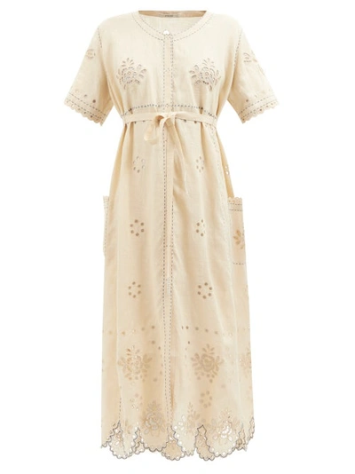 Vita Kin Colette Broderie-anglaise Linen Dress In Neutrals | ModeSens