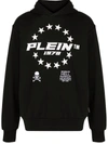 Philipp Plein Logo-print Pullover Hoodie In Black