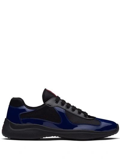 Prada America's Cup Low-top Sneakers In Blue