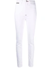 Philipp Plein Super High-wasit Jegging In White