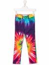 Philipp Plein Junior Tie-dye Skinny Jeans In Purple