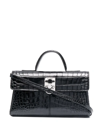Cafuné Stance Wallet Crocodile-embossed Leather Tote Bag In Stance 