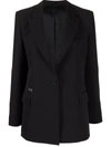 Philipp Plein Logo Patch Tailored Blazer In Black