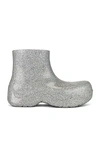 Bottega Veneta Wardrobe 02 The Puddle Boot 30 Rubber Ankle Boots In Silver