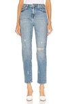 Jonathan Simkhai Standard Cropped Denim Jeans In Light Valencia