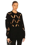 VALENTINO NET AND CUT OUT SWEATER,VTIF-WK7