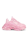 Balenciaga Triple S Low-top Sneakers In Pink Faded