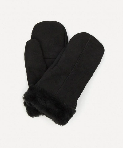 Dents Inverness Sheepskin Mittens In Black