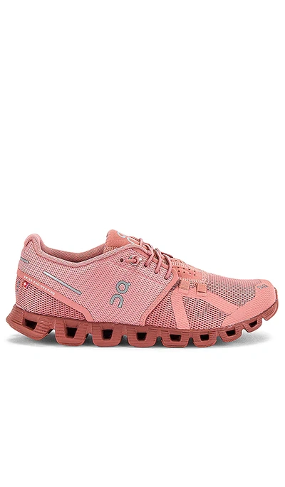 On Women's Cloud Mochrome Running Shoes In Rose