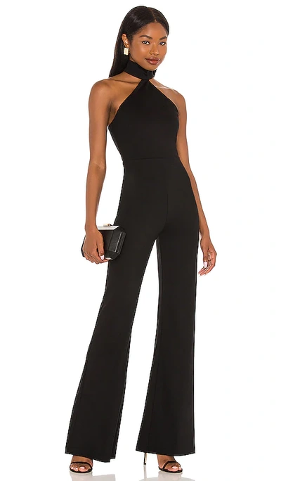 Amanda Uprichard Queens Jumpsuit In Black