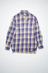 ACNE STUDIOS ACNE STUDIOS FA-UX-SHIR000022 PURPLE/MUSTARD YELLOW  FLANNEL SHIRT