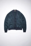 Acne Studios Mohair-blend Cardigan In Petrol Blue