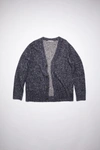 Acne Studios Fn-mn-knit000228 Navy/grey  V-neck Cardigan In Navy,grey