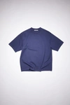 Acne Studios Printed T-shirt In Indigo Blue