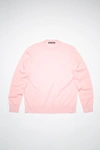 Acne Studios Crew Neck Sweater In Blush Pink
