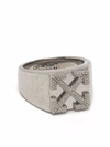 OFF-WHITE INDUSTRIAL ARROWS-MOTIF RING