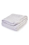 Bearaby Knit Organic Cotton Weighted Blanket In Cloud White 20 Lb