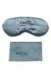 Blissy Silk Sleep Mask In Ash Blue