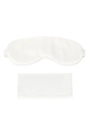 Blissy Silk Sleep Mask In White