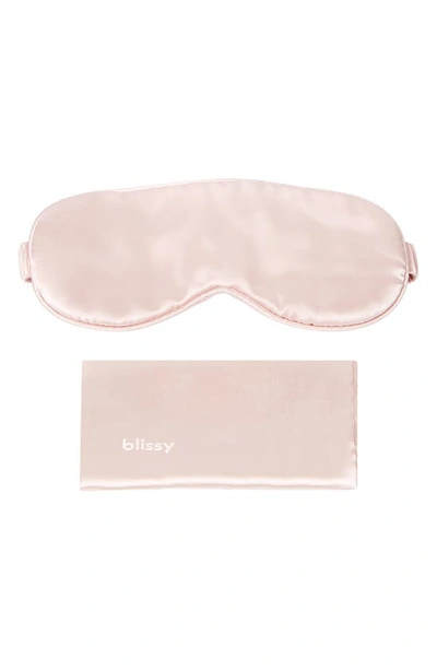 Blissy Silk Sleep Mask In Pink