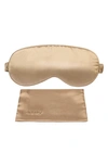 Blissy Silk Sleep Mask In Taupe