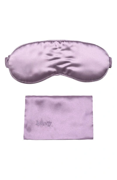 Blissy Silk Sleep Mask In Lavender