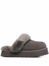 Ugg Gray Mule In Mutton With 3cm Platfoarm In 灰色
