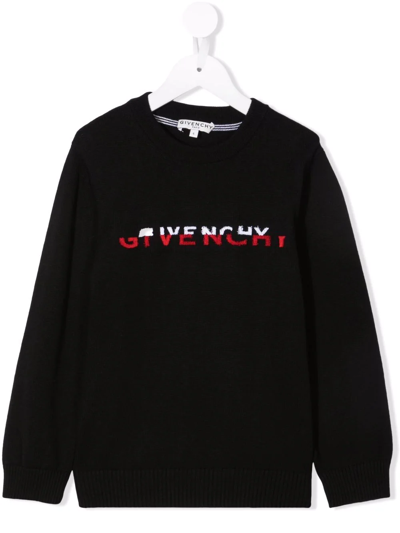 Givenchy Logo-print Cotton Sweatshirt In Black