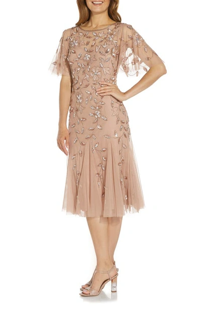 adrianna papell beaded mesh cocktail dress Amazon.com: Adrianna Papell Women's Bead Mesh Cocktail Dress, Pale Pink, 4  : Clothing, Shoes & Jewelry