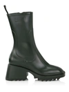 Chloé Betty Pvc Rain Boots In Wide Forest