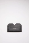 Acne Studios Leather Card Case In Black