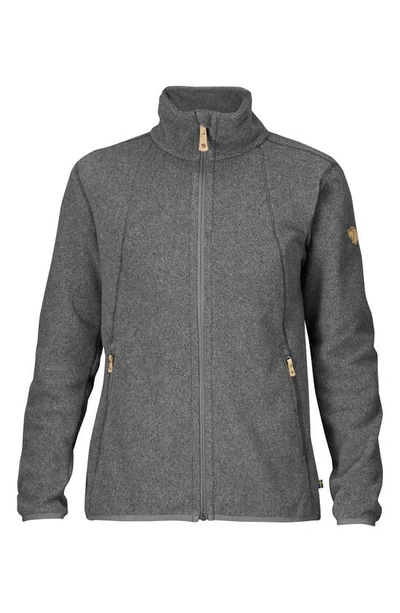 Fjall Raven Women's Stina Fleece Jacket In Dark Grey