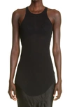 RICK OWENS RIB SLEEVELESS TUNIC,RP02A7546O