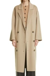 LOULOU STUDIO DOUBLE BREASTED WOOL & CASHMERE COAT,BORNEO